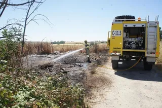 Incendio en Calvarrasa de Abajo
