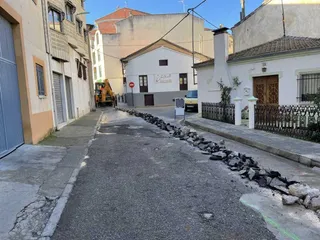 Obras en la calle David Hernández