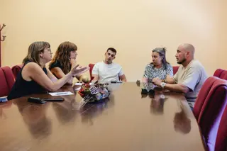 Reunión Grupo Municipal Socialista con vecinos y representantes de Puente Ladrillo