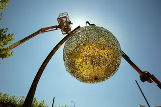 Sistema solar a escala en Ciudad Rodrigo.