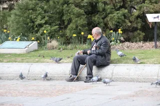 Gente por las calles de Salamanca