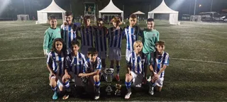 Tres alevines de Unionistas disputan un torneo con la Real Sociedad FOTO REAL SOCIEDAD