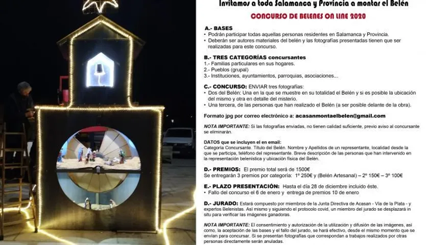Cartel del concurso de Belenes de Acasan