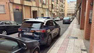 Policía Nacional en la calle Alegría. Archivo.