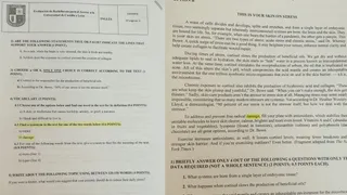 Imagen del examen que contenía el error