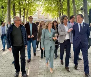 Acto de apoyo a la candidatura de Luis Francisco Martín durante la campaña de las elecciones municipales