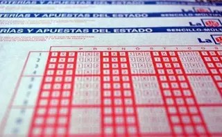 Boleto de Quiniela. EP