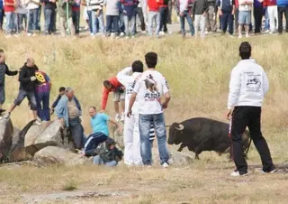 Accidentado 'espanto' de Barcial con tres hombres heridos y un caballo corneado