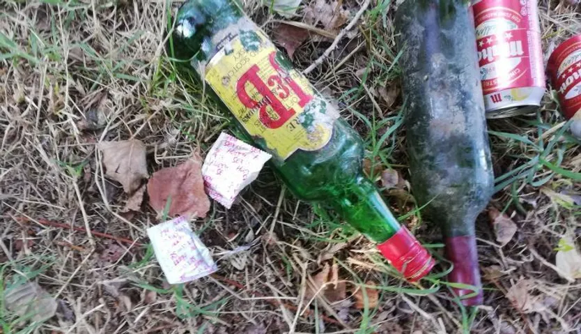 Basura recogida por los voluntarios