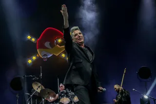 Loquillo durante un concierto.