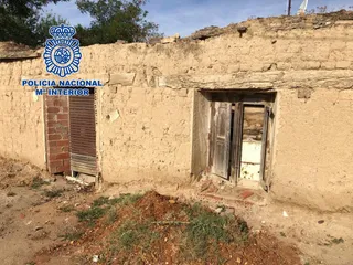 Una de las viviendas donde vivían los inmigrantes.