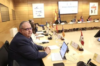 El consejero de Sanidad, Alejandro Vázquez asiste a la reunión del Consejo Interterritorial del Sistema Nacional de Salud. Foto Jusn Lázaro | ICAL