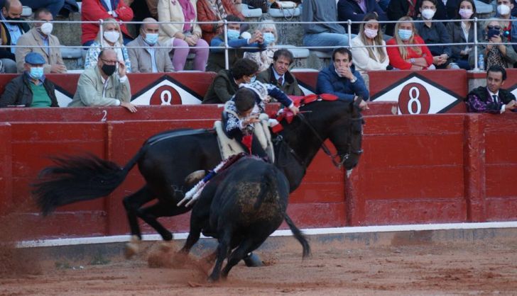 Guillermo Hermoso en su segundo toro