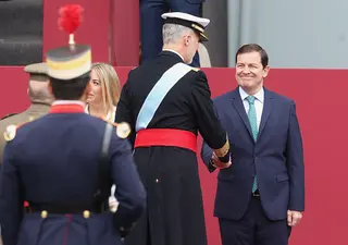 Acto solemne de homenaje a la bandera nacional y al desfile militar con ocasión del dí­a de la Fiesta Nacional. | Juan LÃ¡zaro