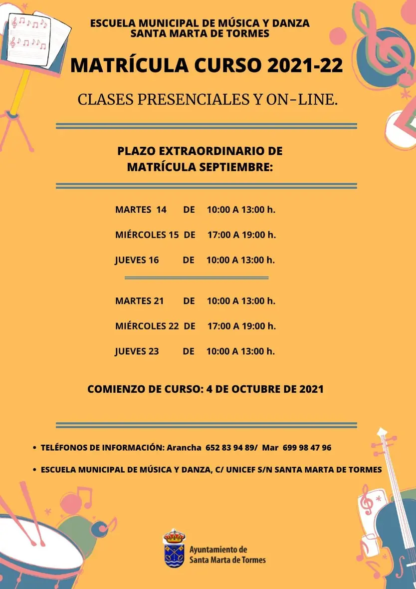 Cartel Escuela de Música