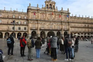 Turistas en Salamanca. ARCHIVO 