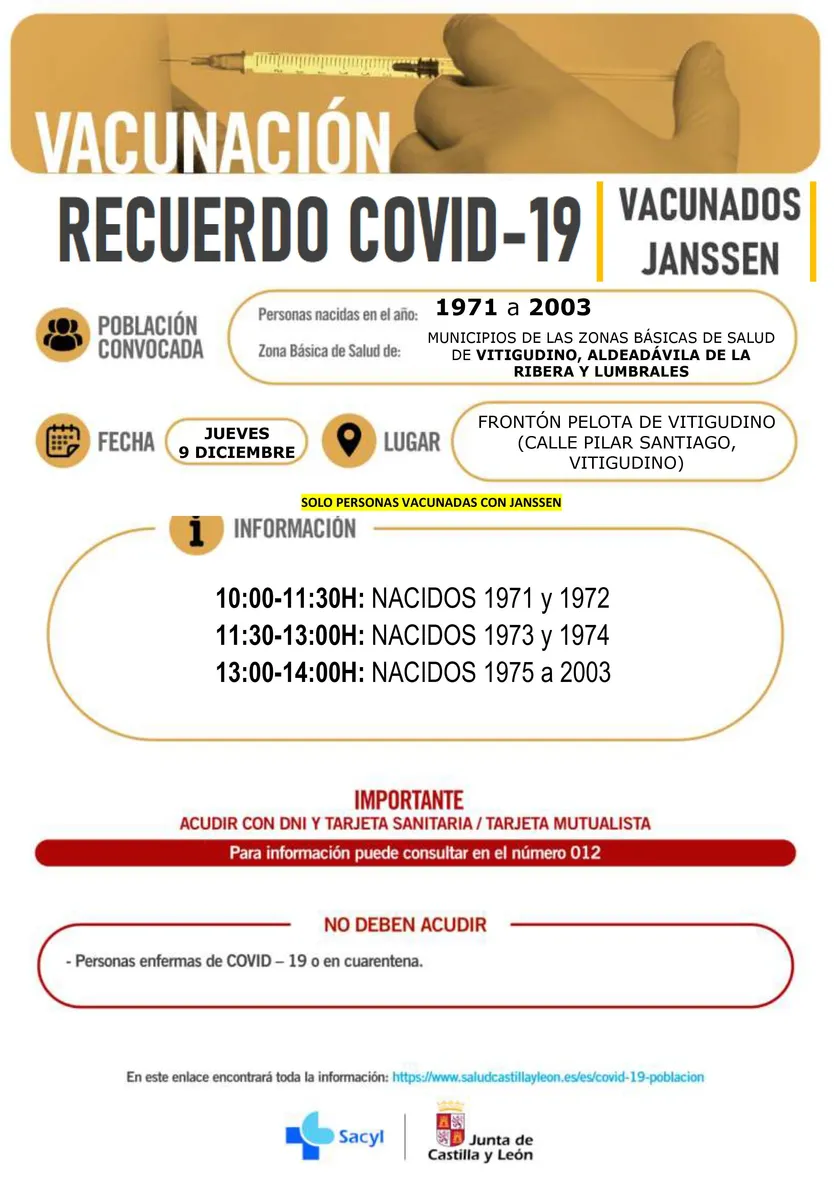 REC JANSSEN VITIGUDINO LUBRALES ALDEADAìVILA 9 DICIEMBRE