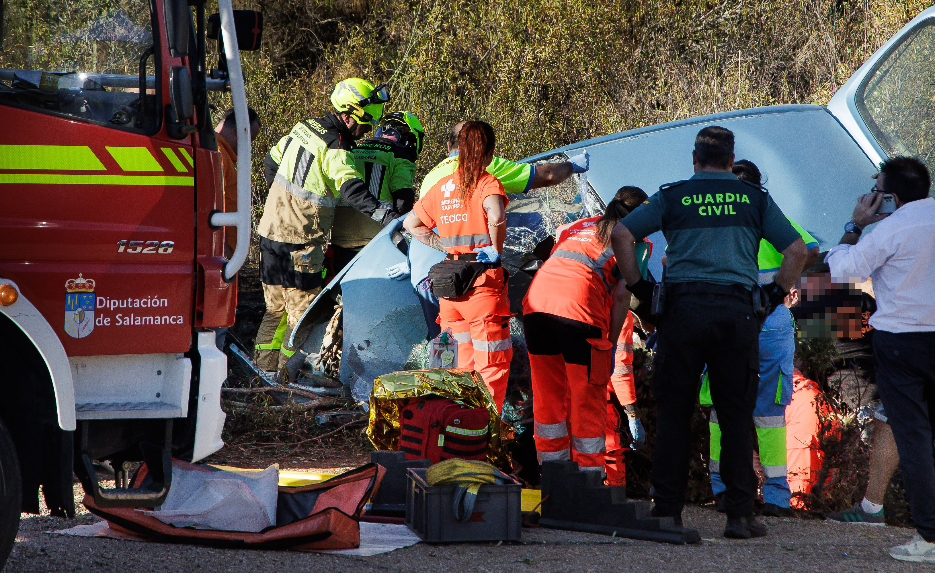 Un Atrapado En Un Accidente En Espeja. Ical Vicente (2)