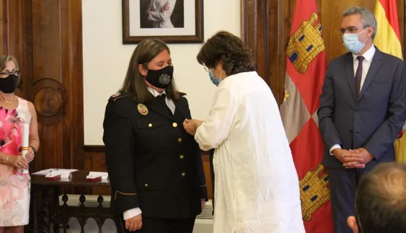 Cristina Len Nieto, jefa al frente de la Agrupación Voluntaria de Protección Civil de Béjar