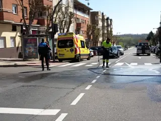 Accidente con ambulancia implicada. Camino de las Aguas | S24H