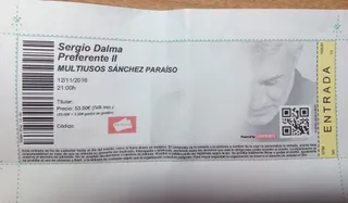 Entrada Sergio Dalma