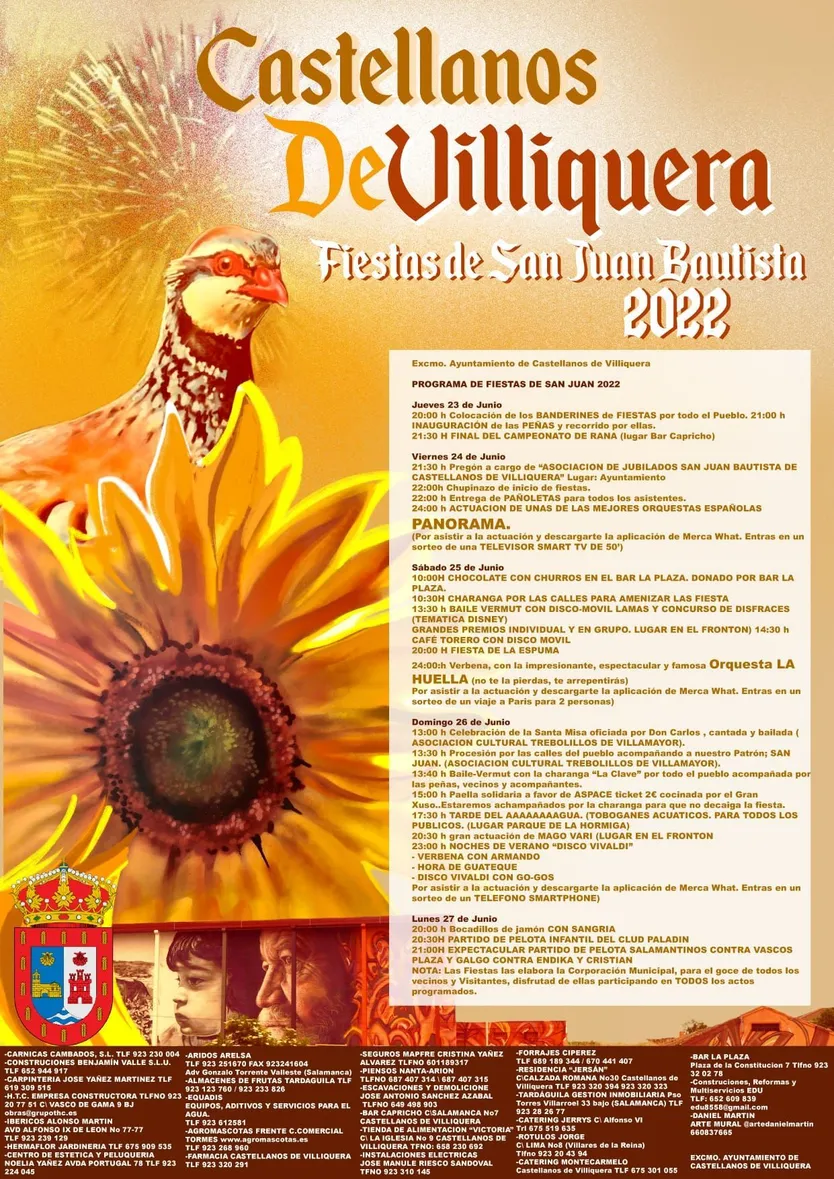 Castellanos de Villiquera, programa de San Juan 22
