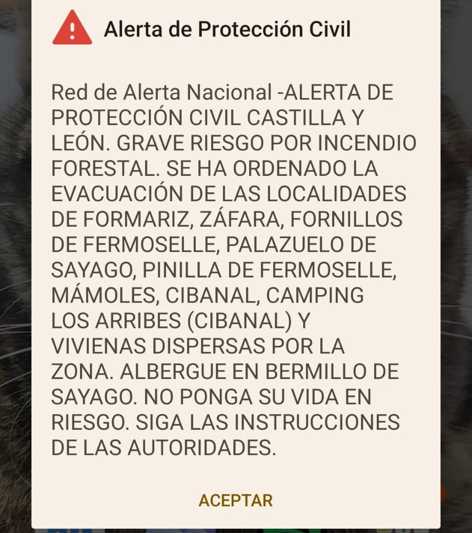 Alerta Incendio Fermoselle