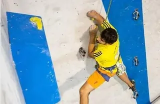 Pablo Blanco, durante una competición nacional / FOTO FEDME.