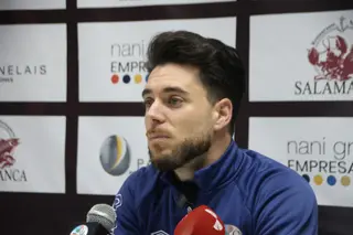 Jorge García durante su etapa en el Salamanca CF UDS