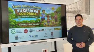 Jorge Valiente presenta la carrera Solidaria en Santa Marta