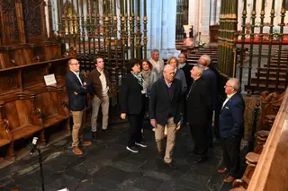 Aznar visita la Catedral, la muralla y el casco histórico de Ciudad Rodrigo | Ayto. Ciudad Rodrigo