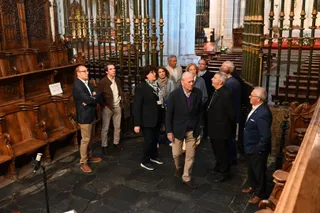 Aznar visita la Catedral, la muralla y el casco histórico de Ciudad Rodrigo | Ayto. Ciudad Rodrigo