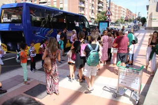 Los 12 menores Saharauis regresan a sus casas. Fotos Andrea M.