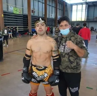 Sergio Hidalgo, luchador que entrena en Salamanca y que participa en el torneo organizado por Jordi Wild