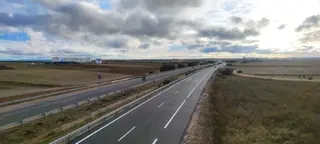 Carretera A62 . Foto de archivo
