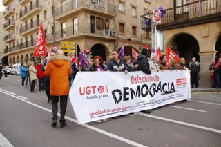 Comisiones Obreras y UGT salen a las calles de Salamanca por las libertades y los derechos de toda la ciudadanía de Castilla y León