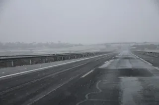 Colapso en la A-66 por la nieve de la Borrasca 'Juan', 19 de enero