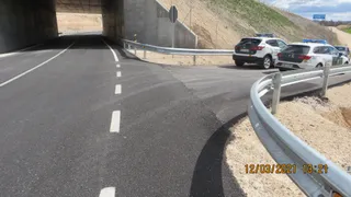 Investigado en Langa de Duero (Soria) por convertir en discontinua una línea continua de la N-122 para acceder a una propiedad