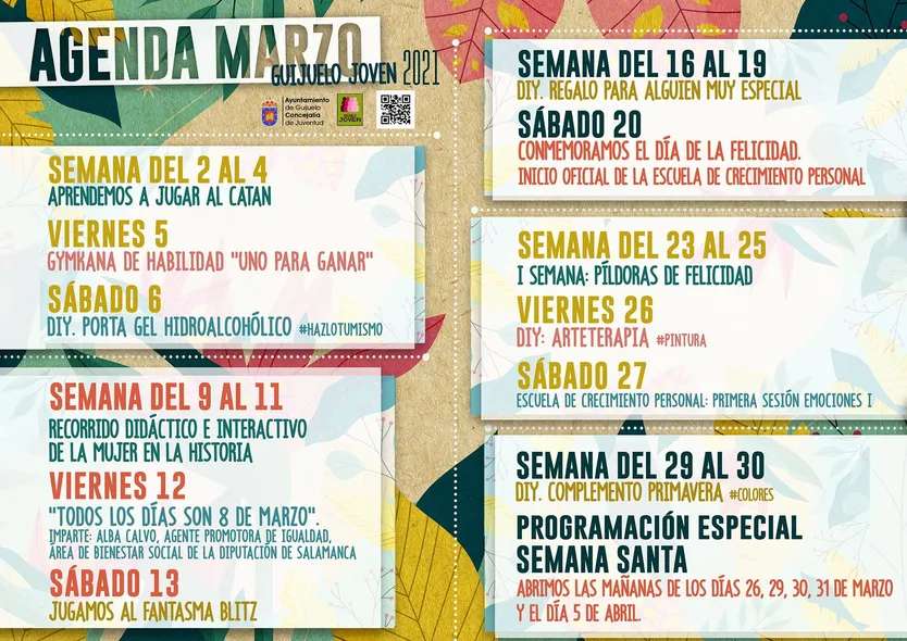 Agenda Guijuelo Joven de marzo