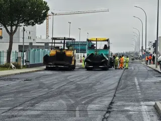 Trabajos asfaltado poligono Montalvo