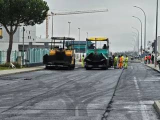 Trabajos asfaltado poligono Montalvo
