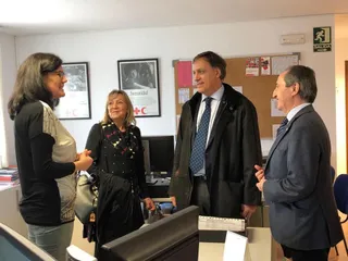 Visita alcalde Cruz Roja