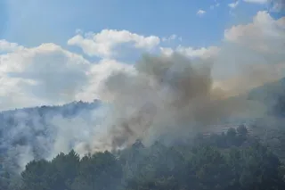 Vista del incendio de Las Hurdes - Carlos Criado - Europa Press