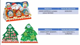 Retirada de productos Kinder. EP