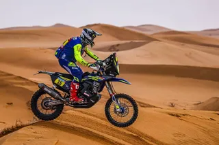 Santolino durante un momento del Dakar 2022. Foto cedida a Salamanca24horas.