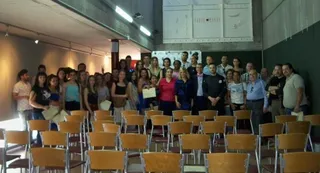 Entrega de diplomas de los cursos de Educación de Adultos
