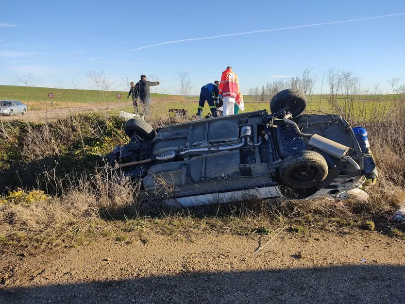 Imagen del accidente. Bomberos de Toro