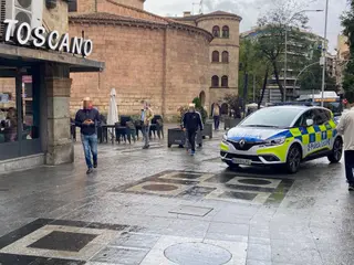 Policía Local en el Toscano. Archivo.