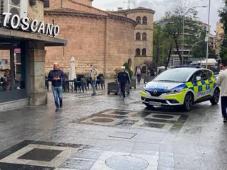 Policía Local en el Toscano. Archivo.