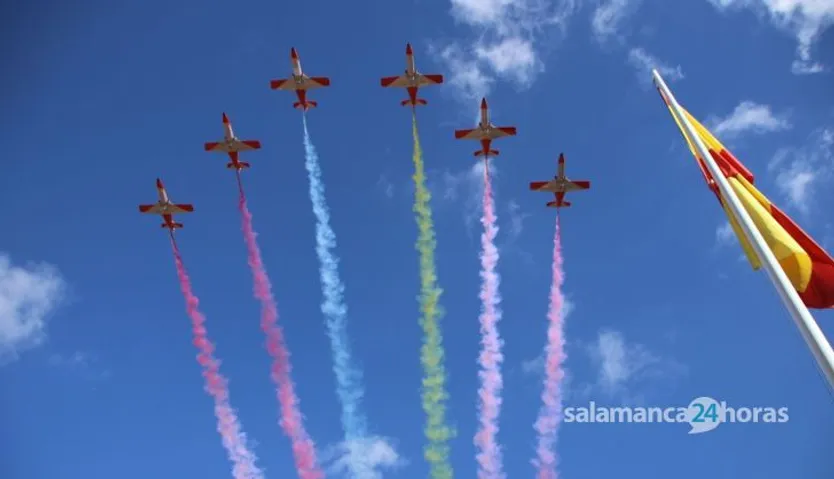 Celebración del día de los veteranos en el cuartel militar
